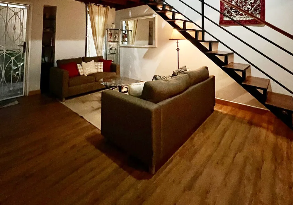 Mrs. W Living Room and Kitchen
